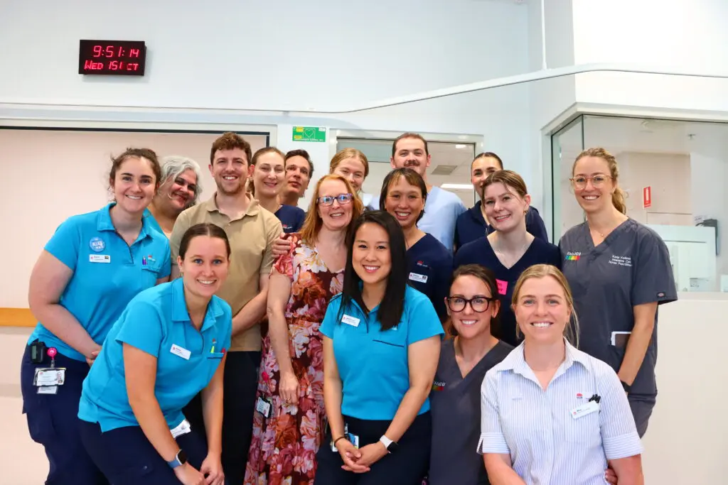 The healthcare team at RNSH ICU who helped care for Rohail when he was diagnosed with GBS
