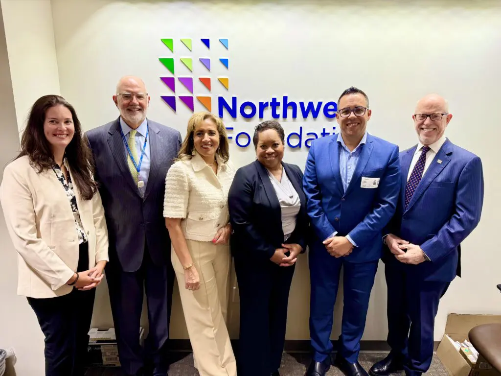 Gilbert Lorquet with the Northwell Foundation team