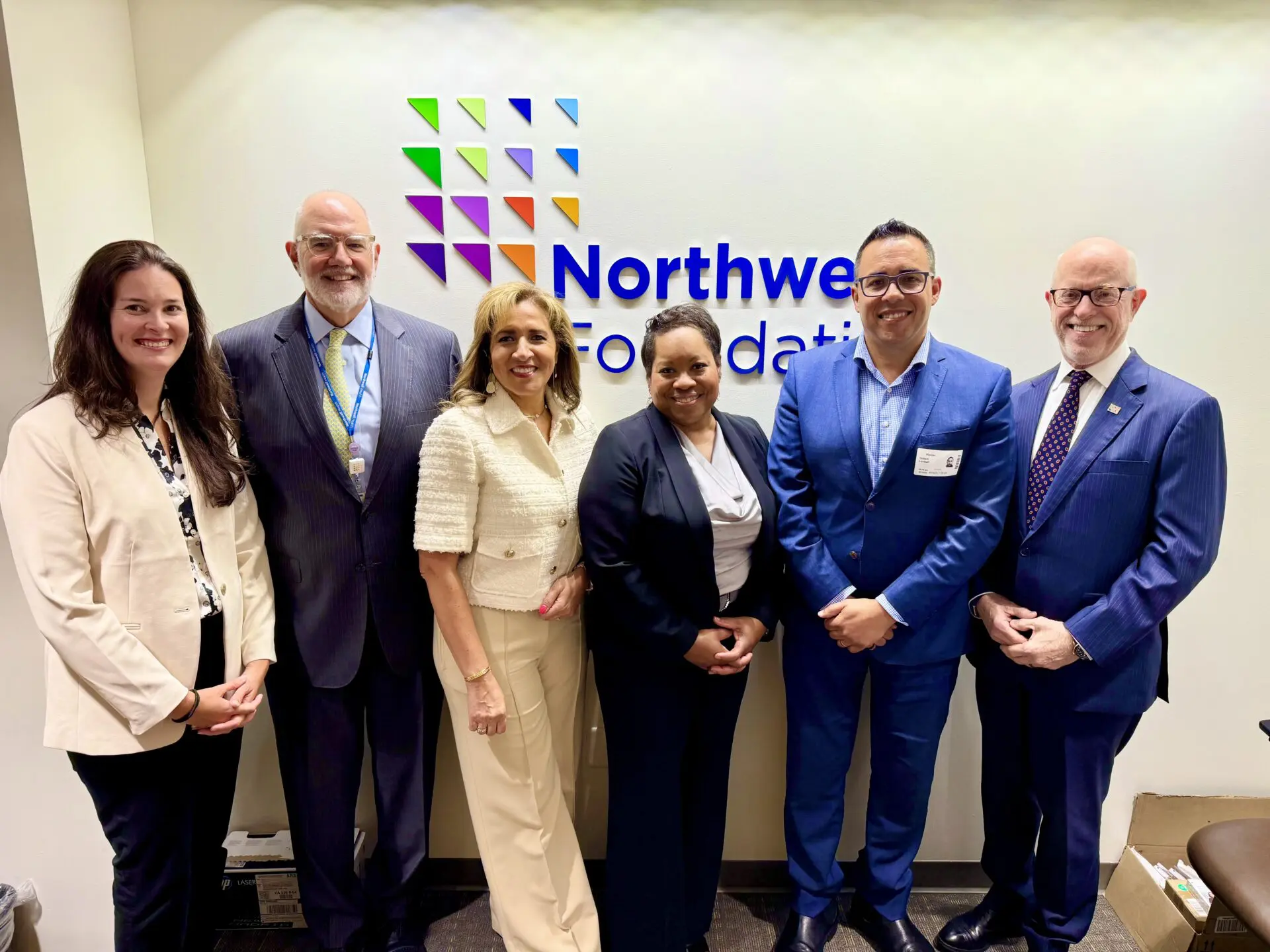 Gilbert Lorquet with the Northwell Foundation team