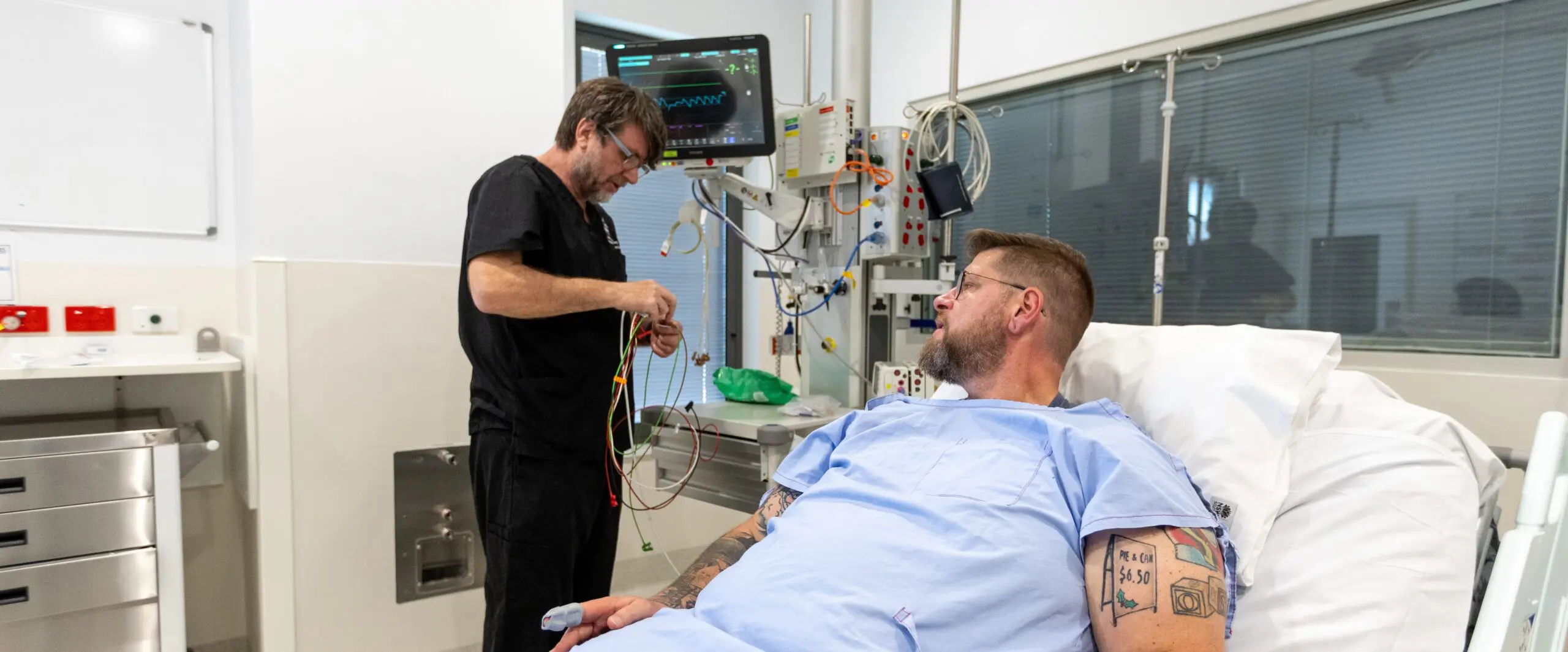 Associate Professor Anthony Delaney with Jacob