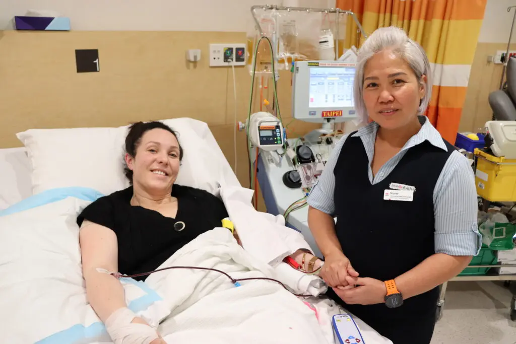 Nina with Nurse Manager Nonie