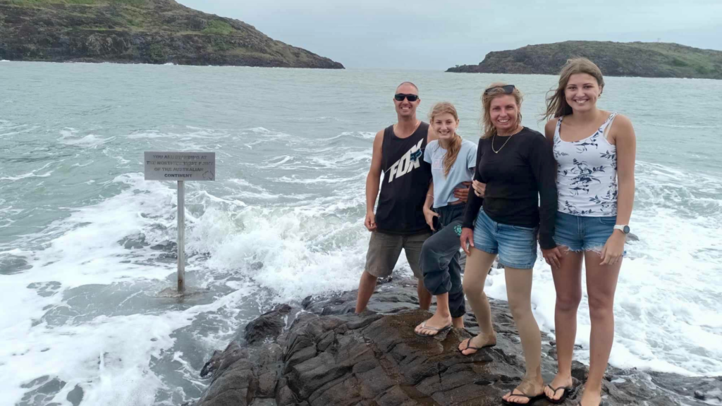 Sharon with her family