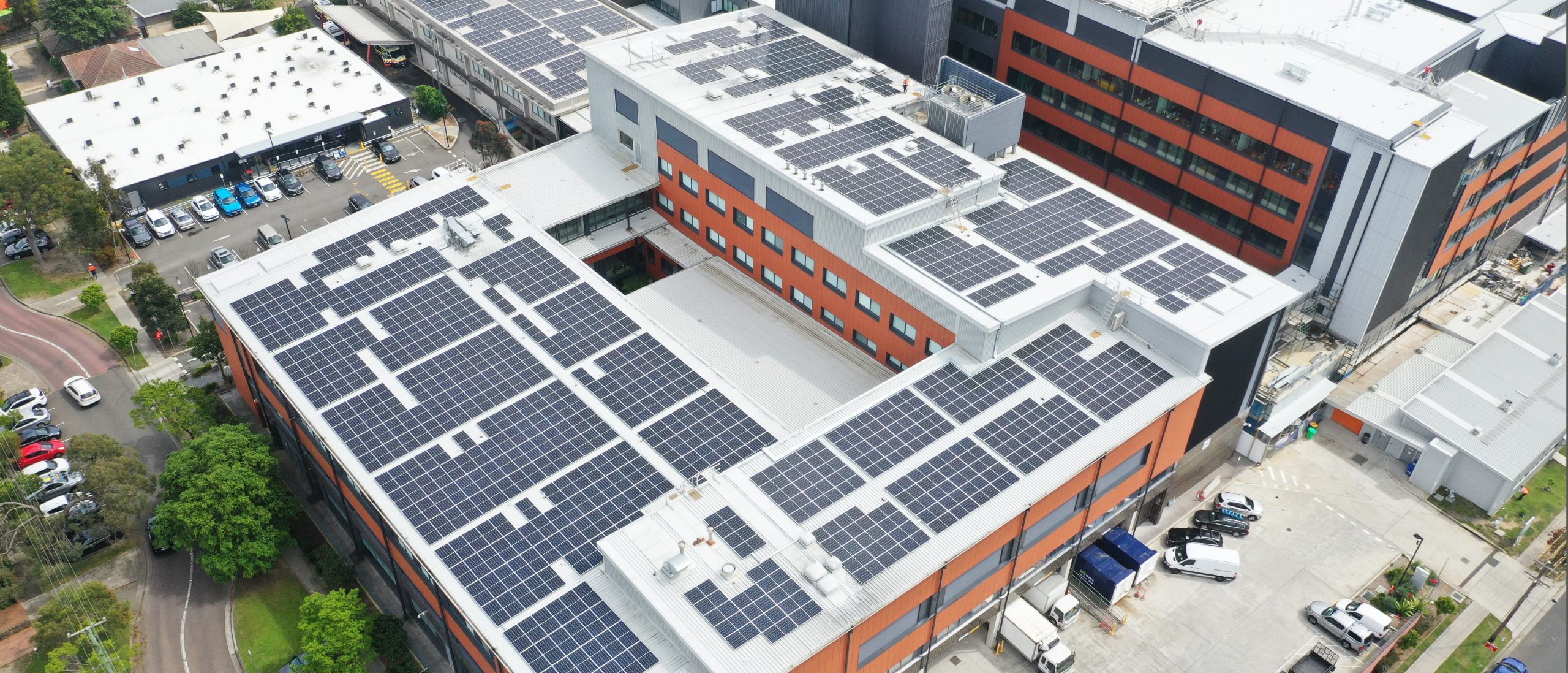 Solar panels Hornsby Ku-ring-gai Hospital