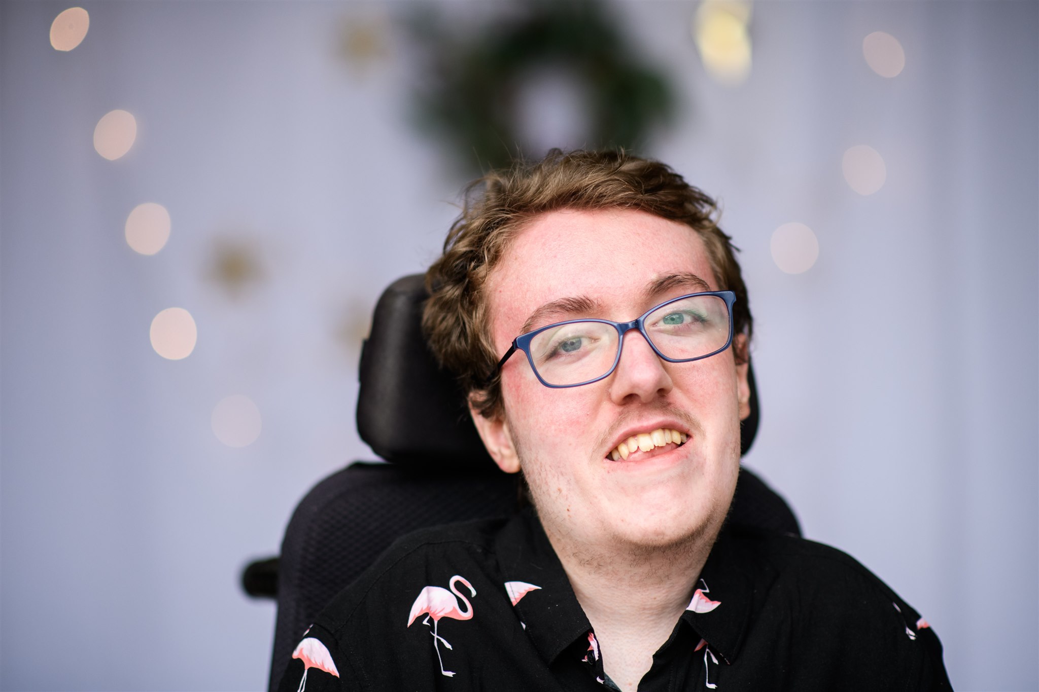 Young man with glasses