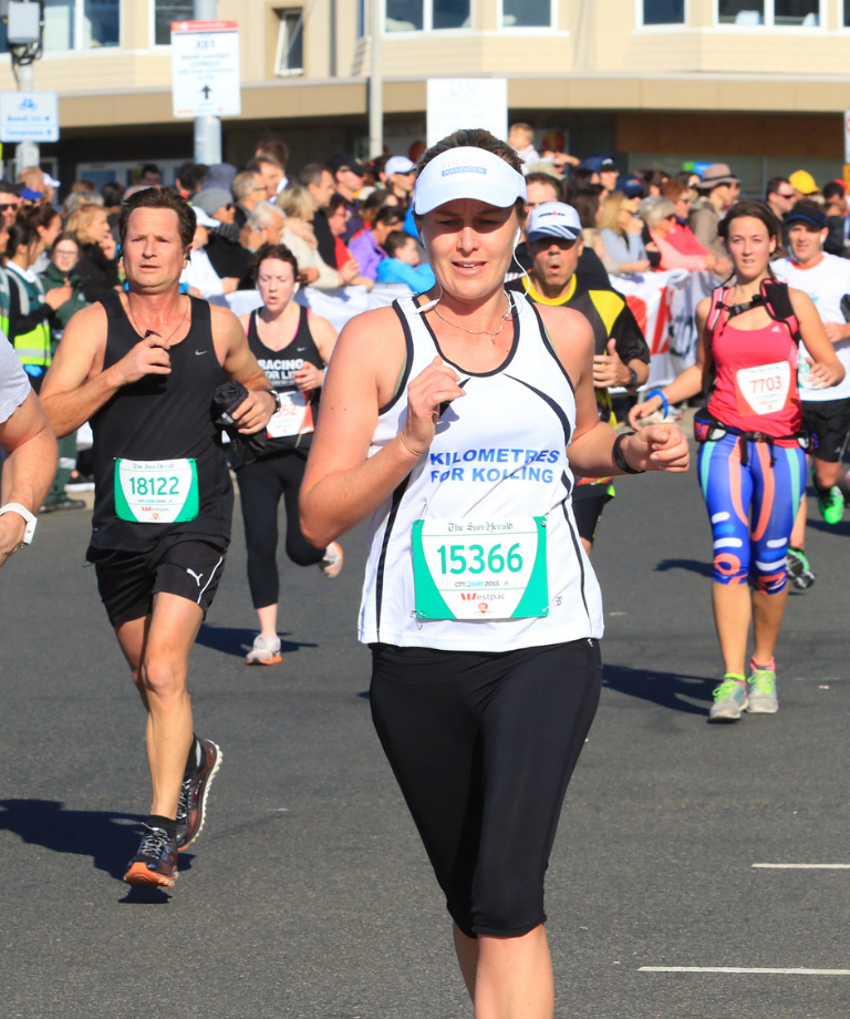 Runners participating in a race challenge