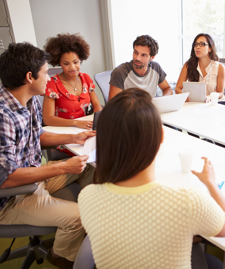 Group of staff in office