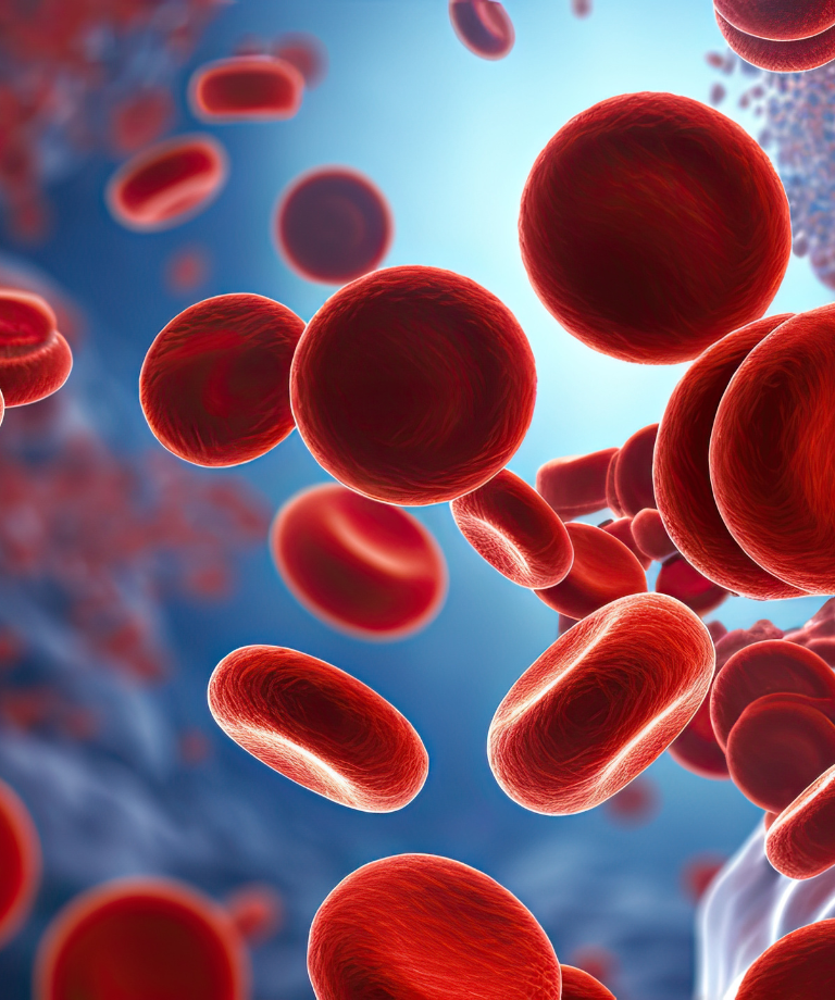 Microscopic images of red blood cells activated platelets and white blood cells are showcased in the photographs as a result of leukemia