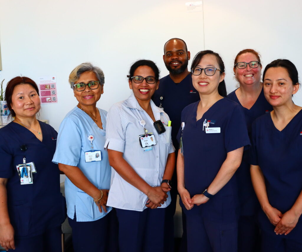 Healthcare staff on the Neurology ward at RNSH