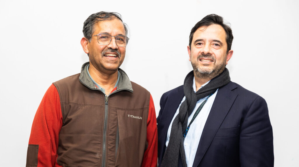 Natarajan, cancer survivor and Prof Nick Pavlakis, medical oncologist