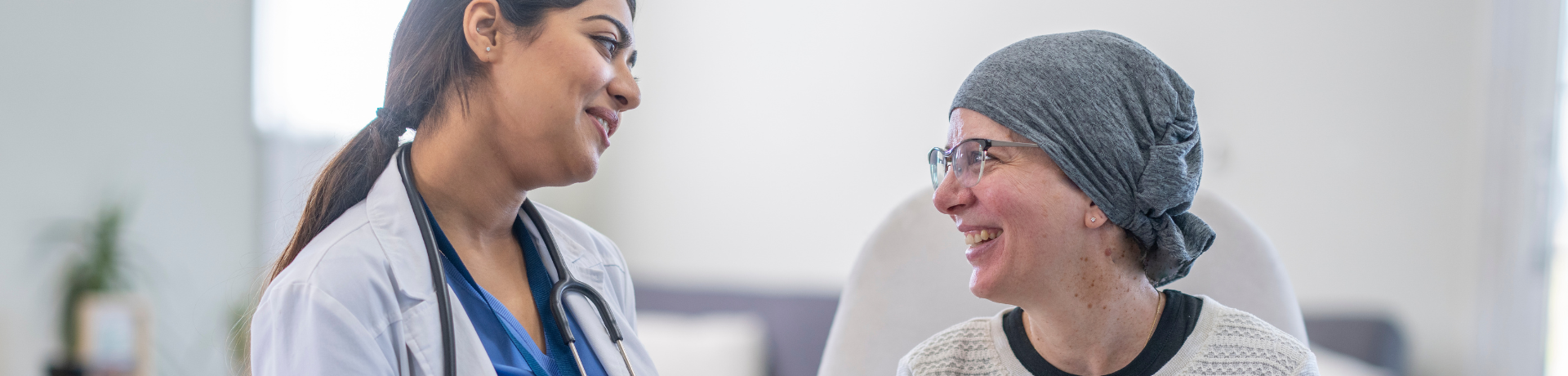 Nurse showing compassion to patient