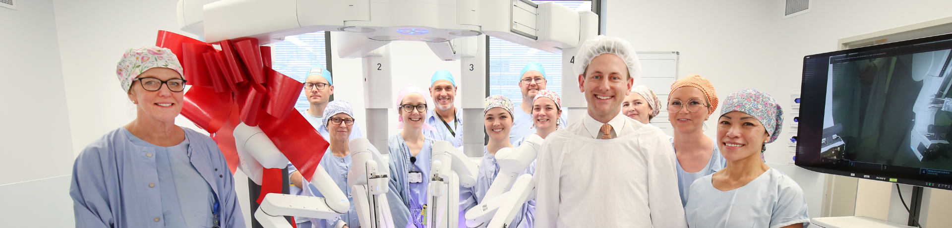 Clinicians at the launch of surgical robot Alexis