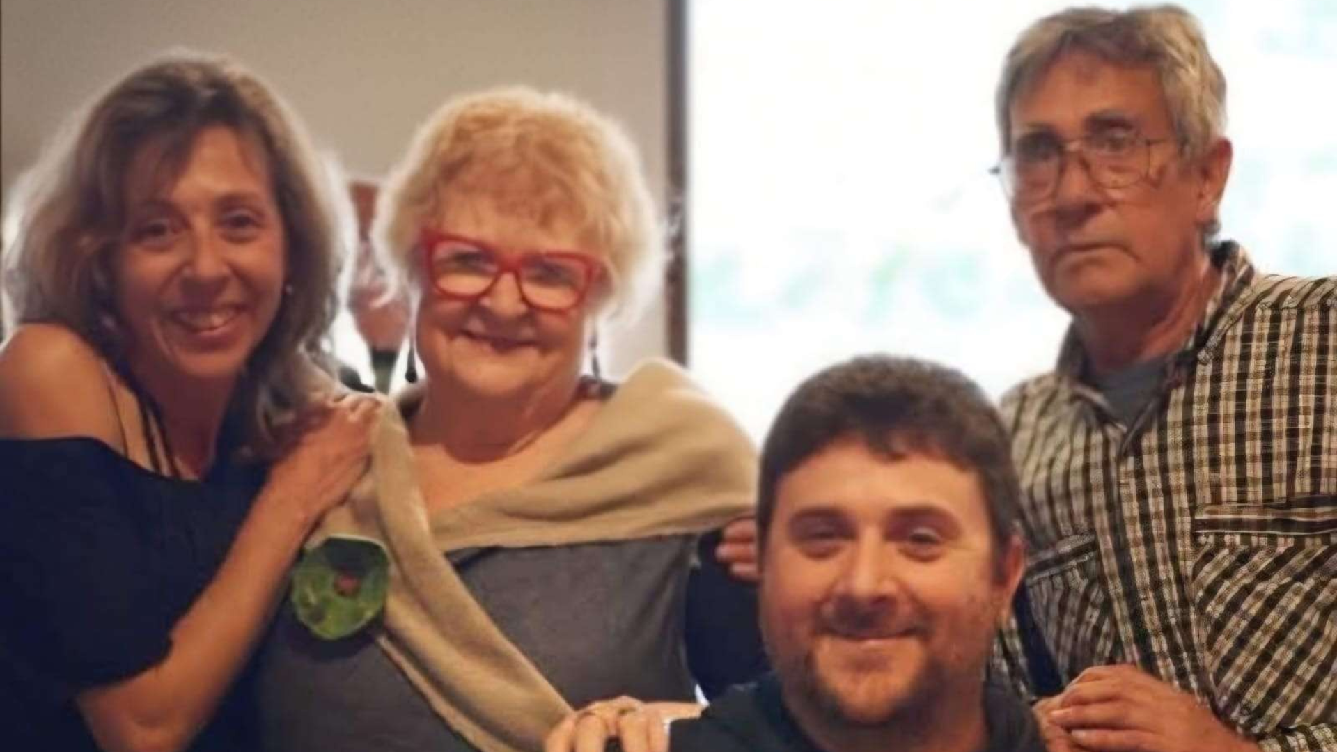 Luis with his mother Elizabeth, sister Paolo and father Antonio.